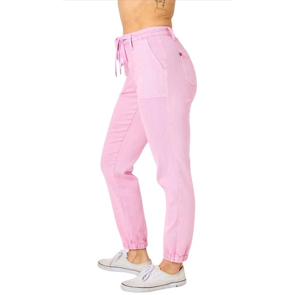 Judy Blue Pants - Judy Blue Pink Drawstring Jeans | Size 5/27